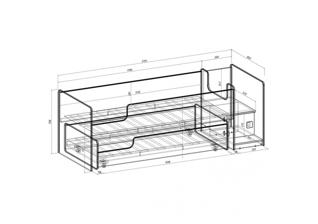 Детская выкатная кровать Легенда К302.41 в Мелеузе